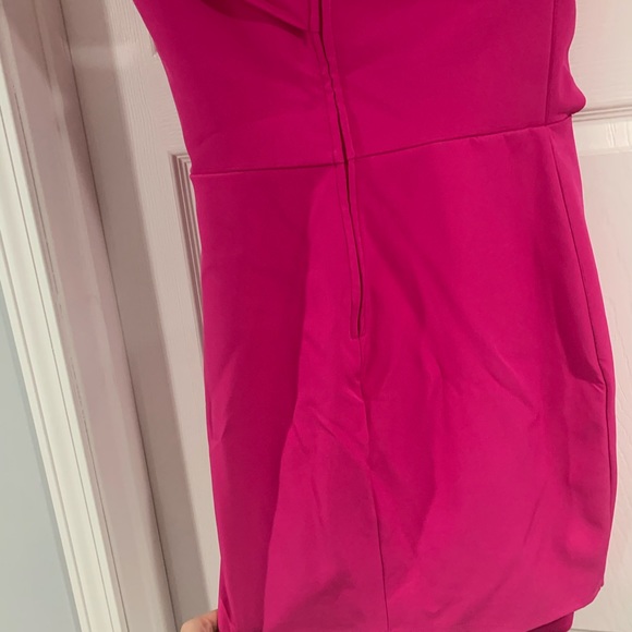 Hot pink Midi dress - Picture 3 of 4